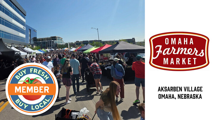 Shoppers at Omaha Farmers' Market in Aksarben Village